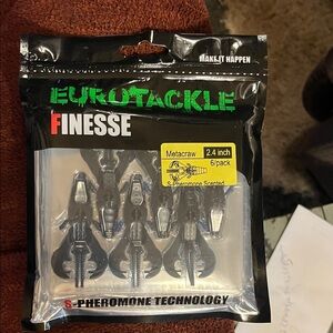 Finesse Metacraw 2.4 inch Fishing Lures - Black